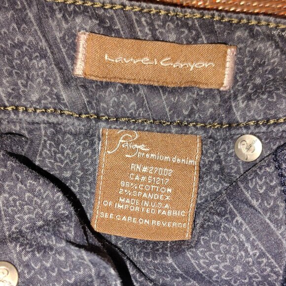 Paige Jeans Boot cut Dark Wash - Picture 7 of 8